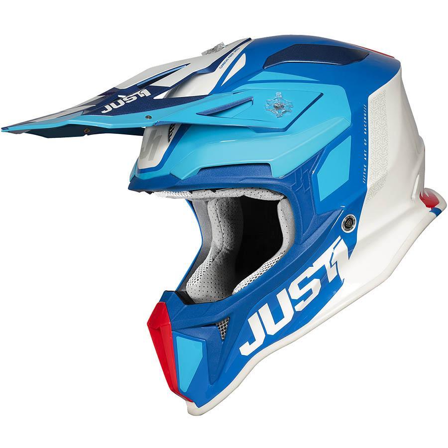 Шлем (кроссовый) JUST1 J18 PULSAR blue/red/white (2020)