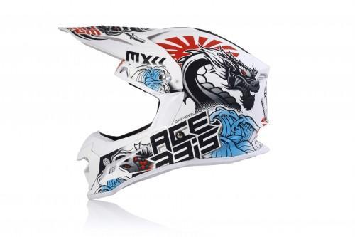 Шлем кросс ACERBIS PROFILE 4 WHITE/BLUE/RED
