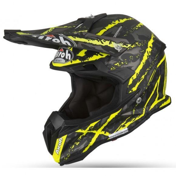 Шлем кросс AIROH Terminator Open Vision Carnage Yellow